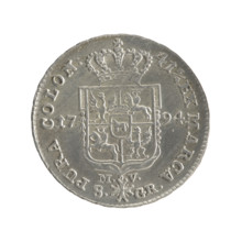 2 gold crown coins of Stanislaw August Poniatowski (King of Poland; 1732–1798), 1794. Obverse: head