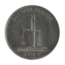 Trial crown thaler, Stanislaw August Poniatowski (King of Poland; 1764–1795). Obverse: Head of