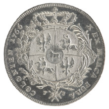 crown thaler, Sylm, Fryderyk (1765–1767), Stanislaw August Poniatowski (king of Poland; 1764–1795).