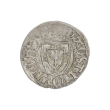 Teutonic szelag, Ludwik von Erlichshausen (Grand Master; 1450–1467), monastic shield of the Grand