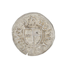 Teutonic szelag, Henryk Reffle von Richtenberg (Grand Master; 1470–1477). Teutonic shield of the