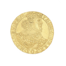 Crown half thaler in gold = 5 ducats; Danillowicz, Jan (fl. 1632–1650); Pyrami, Gerhard (fl.