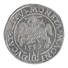 Lithuanian grosz on a Lithuanian foot, Sigismund II Augustus (King of Poland; 1544–1572),