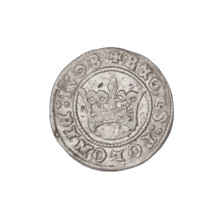 Crown half-grosz, Sigismund I the Old (King of Poland; 1506–1548). Obverse: Polish eagle with a