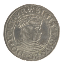 Gdansk grosz, Sigismund I the Old (King of Poland; 1467–1548), grosz, Gdansk (Pomeranian