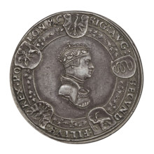 Crown medal thaler (cast), Sigismund I the Old (King of Poland; 1506–1548), medal thalers, crowns;