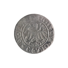 Gdansk szelag, Sigismund I the Old (King of Poland; 1506–1548); 1546; obverse: Eagle of Royal
