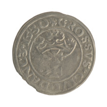 Gdansk grosz, Sigismund I the Old (King of Poland; 1506–1548). Obv.: Crowned male bust in profile