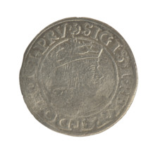 Gdansk grosz, Sigismund I the Old (King of Poland; 1506–1548). Obv.: Crowned male bust in profile