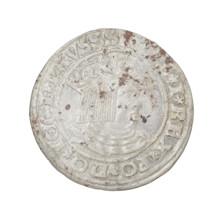 Prussian grosz, Sigismund I the Old (King of Poland; 1506–1548). Coin (grosz), 1528, Torun, Poland.