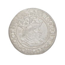 Prussian grosz, Sigismund I the Old (King of Poland; 1506–1548); 1528, Torun, Poland. Obverse: