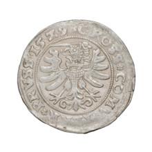 Prussian grosz, Sigismund I the Old (King of Poland; 1506–1548). Obverse: Crowned male bust in