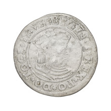 Prussian grosz, Sigismund I the Old (King of Poland; 1506–1548); 1529; Torun, Poland. Obverse: