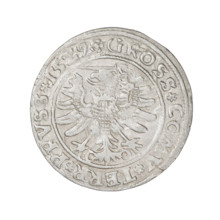 Prussian grosz, Sigismund I the Old (King of Poland; 1506–1548), 1529. Obverse: Crowned male bust