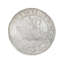 Prussian grosz, Sigismund I the Old (King of Poland; 1506–1548); 1529, Torun, Poland. Obverse: