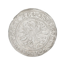 Prussian grosz, Sigismund I the Old (King of Poland; 1506–1548). Obverse: Crowned male bust in