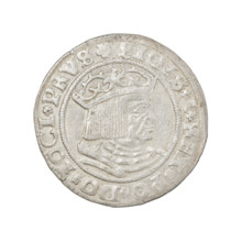 Prussian grosz, Sigismund I the Old (King of Poland; 1467–1548), 1530. Obverse: Crowned male bust