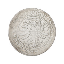 Prussian grosz, Sigismund I the Old (King of Poland; 1506–1548). Obverse: Crowned male bust in