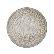 Prussian grosz, Sigismund I the Old (King of Poland; 1506–1548), eagles, Polish coins, Jagiellons