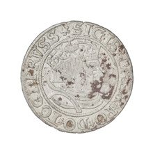 Prussian grosz, Sigismund I the Old (King of Poland; 1506–1548). Obverse: crowned male bust in