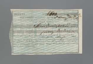 Personal notice of national tax issued by the Governor of the City of Warsaw, National Government,