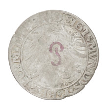 Lithuanian grosz, Sigismund I the Old (king of Poland; 1506–1548). R8 (rarity). Obv.: Polish Eagle