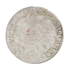 Lithuanian grosz, Sigismund I the Old (king of Poland; 1506–1548). R8 (rarity). Obverse: Polish