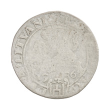 Lithuanian grosz, Sigismund I the Old (king of Poland; 1506–1548). Obverse: Polish eagle with