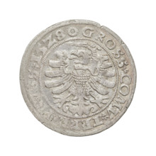 Prussian grosz, Sigismund I the Old (King of Poland; 1506–1548), R8 (rarity), eagles, Polish coins,