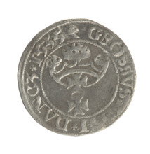 Gdansk grosz, Sigismund I the Old (King of Poland; 1506–1548). Obv.: Crowned male bust in profile