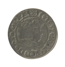 Gdansk grosz, Sigismund I the Old (King of Poland; 1506–1548). Jagiellonian-era Polish coin (1535).