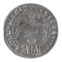 Lithuanian grosz on a Polish foot, Sigismund II Augustus (King of Poland; 1544–1572). Jagiellonian