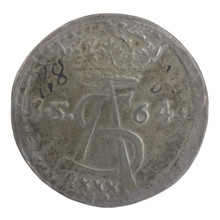 Lithuanian thaler (pólkopek) forgery of Sigismund II Augustus (King of Poland; reigned 1544–1572),