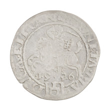 Lithuanian grosz, Sigismund I the Old (King of Poland; reign 1506–1548). Obverse: Polish eagle; in