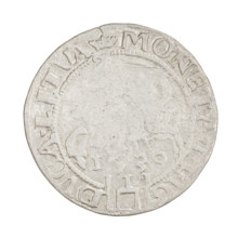 Lithuanian grosz, Sigismund I the Old (King of Poland; 1506–1548). Obverse: Crowned Polish eagle;
