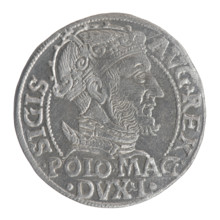 Lithuanian grosz on a Polish foot, Sigismund II Augustus (King of Poland; 1544–1572), Jagiellon