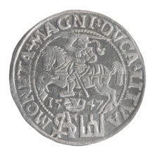 Lithuanian grosz on a Polish foot, Sigismund II Augustus (King of Poland; 1544–1572), Jagiellon