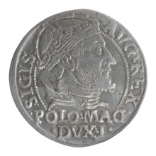 Lithuanian grosz on a Polish foot, Sigismund II Augustus (King of Poland; 1544–1572), Jagiellon