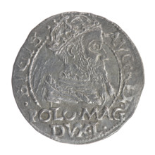 Lithuanian grosz on a Polish foot, Sigismund II Augustus (King of Poland; 1544–1572). Polish coin