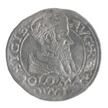 Lithuanian grosz on a Polish foot, Sigismund II Augustus (King of Poland; 1544–1572); Myszkowski,