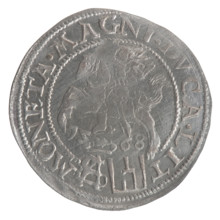 Lithuanian grosz on a Polish foot, Sigismund II Augustus (King of Poland; 1544–1572). Obverse: