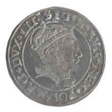 Lithuanian grosz on a Lithuanian foot, Sigismund II Augustus (King of Poland; 1544–1572), coats of