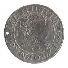 Obverse: Crowned male bust in armour with profile turned to the right, rim inscription divided at