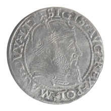 Lithuanian grosz on a Lithuanian foot, Sigismund II Augustus (King of Poland; 1544–1572),