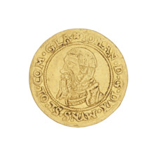 Ducat, Jan (Duke of Ziebice-Olesnica; 1536–1565). Silesia, Olesnica. Obverse: bust of Duke Jan with
