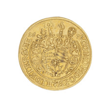 Ducat, Sylwiusz Fryderyk (Duke of Olesnica; 1651–1697). Obverse: bust of the ruler facing right,