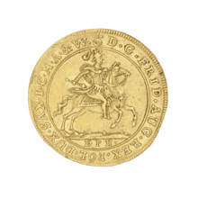Saxon-Polish ducat, Augustus II the Strong (King of Poland; 1697–1706, 1709–1733; 1670–1733).