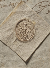 Signet ring seal of Jan Dulski, starost of Rogozin and Bransk; fl. ca. 1576. Oval dry impression of