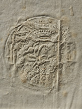 Seal of Jerzy August Wandalin Mniszech, starost general of Greater Poland; starost of Sanok,