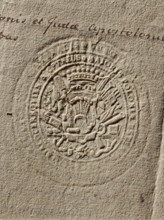 Seal of Jerzy Wandalin Mniszek, Starost of Kcyn, Jerzy August Wandalin (1715–1778). Oval dry